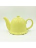 Porcelain Teapot in Yellow w/ S.S Infuser & Plastic Cover 800ML With Gift Box